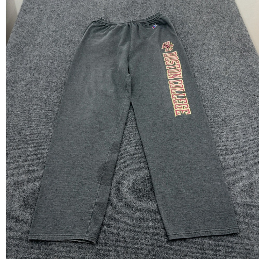 Boston College Champion‎ Sweatpants Men L Gray Cotton Blend Athletic Style